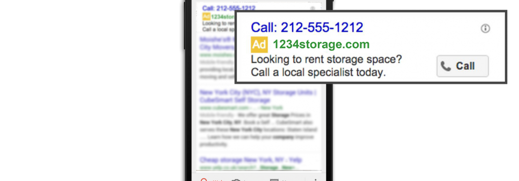 Annonces appel Google AdWords